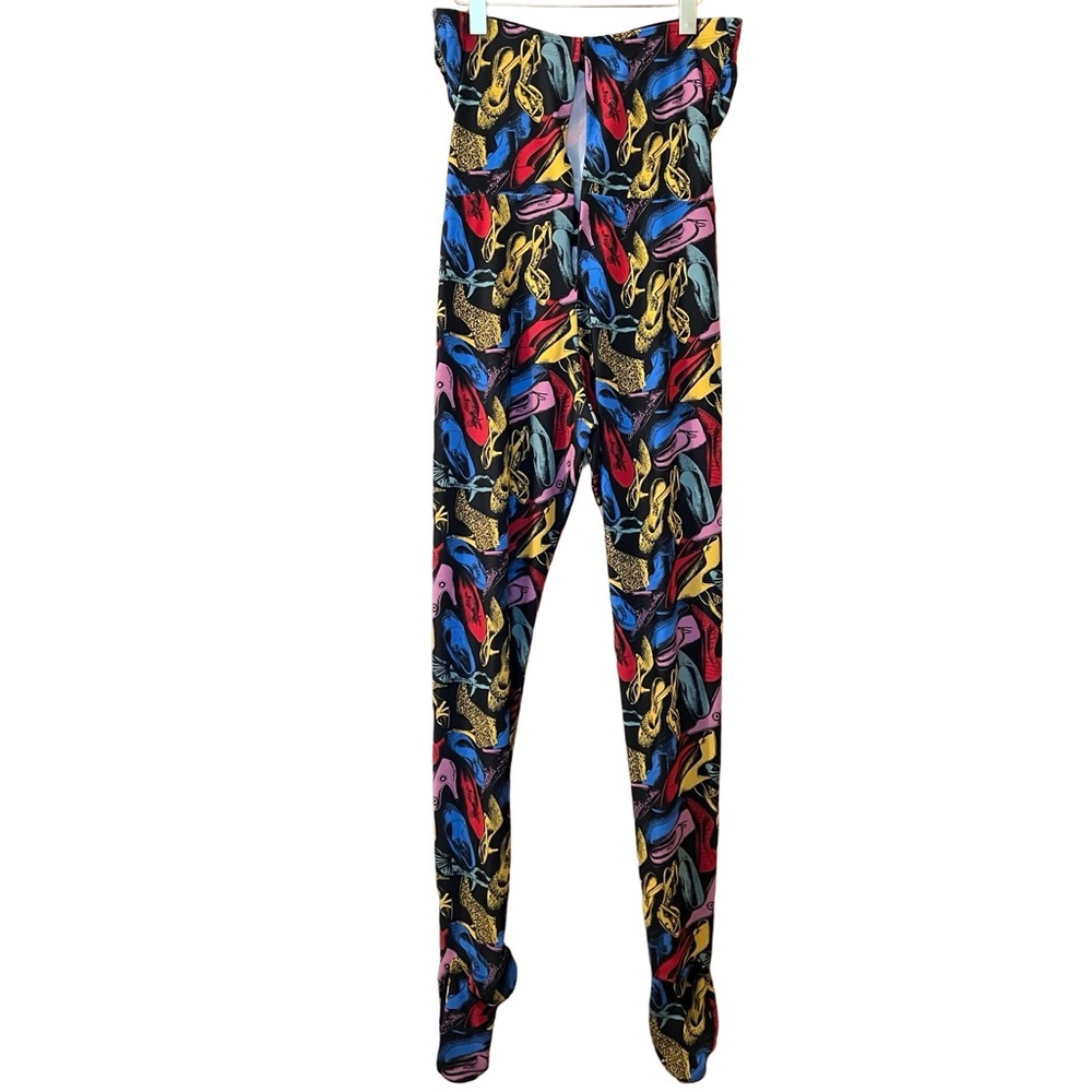 Salvatore Ferragamo Jumpsuit Shoe Print‎ Strapless Vintage Retro 90s One-piece L - Picture 7 of 15
